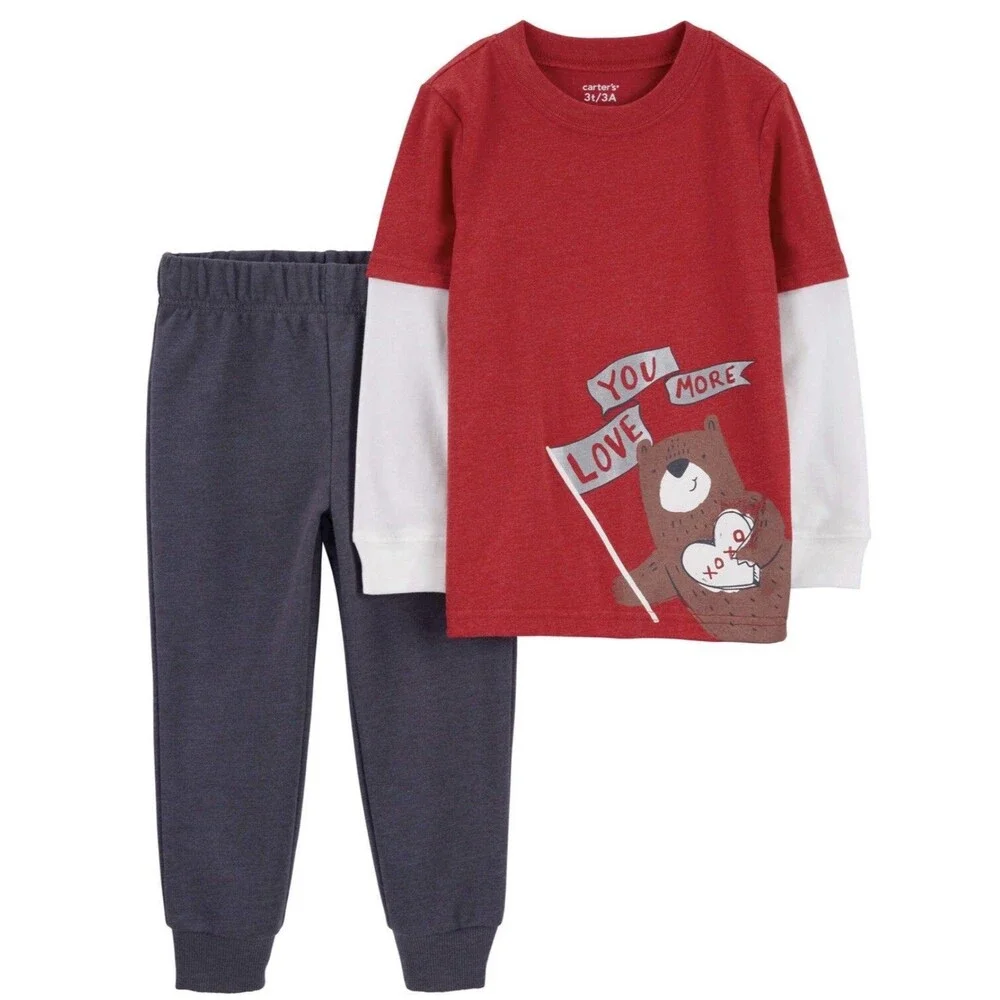 Carters 2 pc  Love You More Pant Set Size 2 t